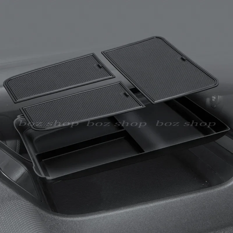 For Xiaomi Su7 Center Console Storage Box Car Central Lower Layer Tray Silica Gel Organizer Accessories Tidying Car Accessories