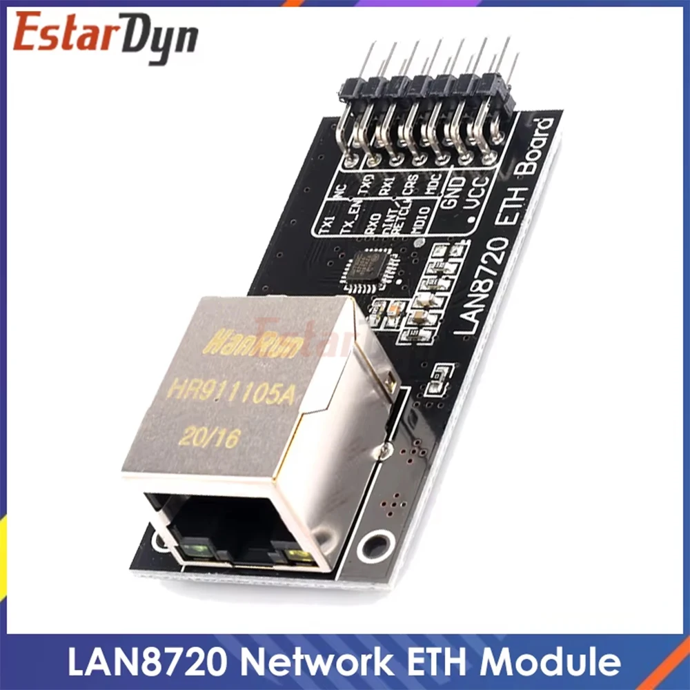 LAN8720A Ethernet Module RMII Interface 10/100Mbps PHY Transceiver Development Board for STM32, Industrial Grade