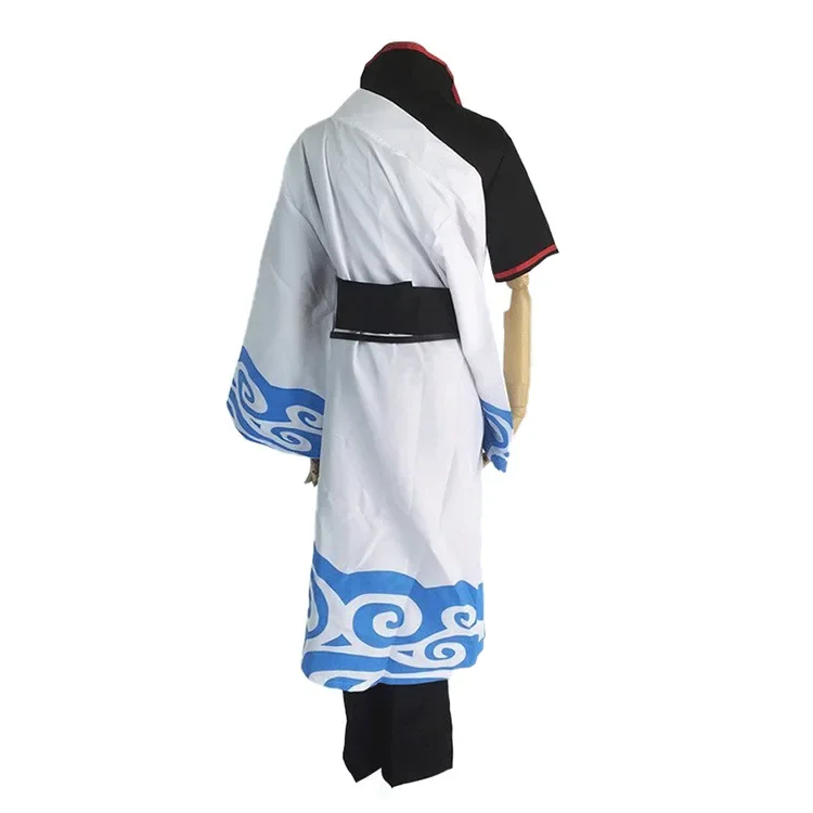 Anime Gintama Cosplay Sakata Gintoki Costume da uomo