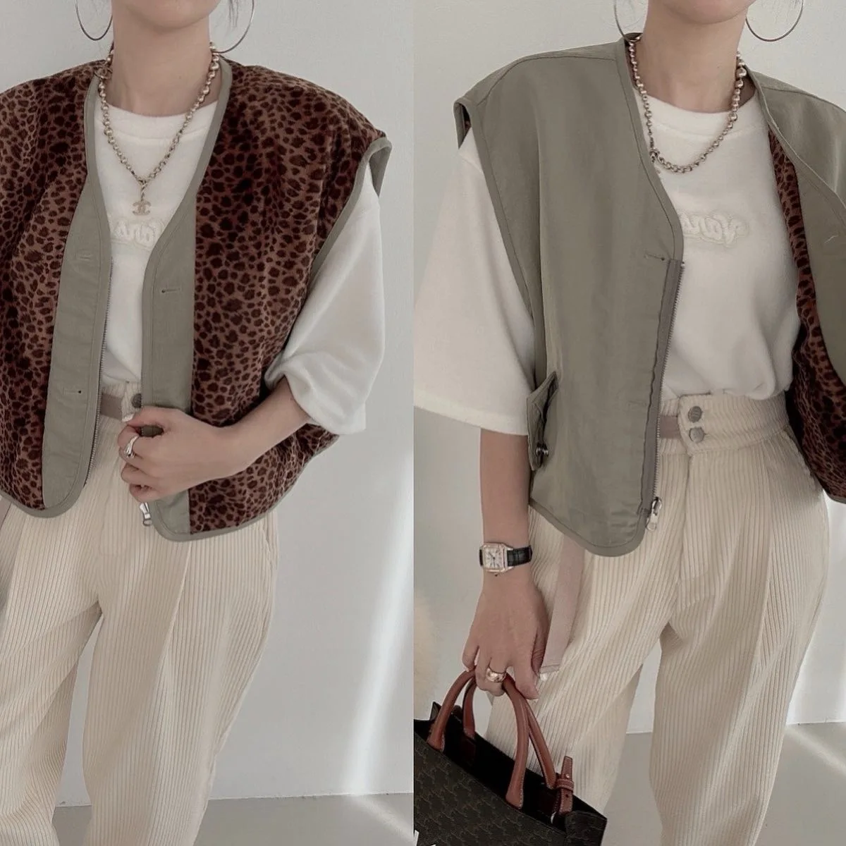Fashionable Korean Style Women's Short Sleeveless Lamb Velvet Two-Sided Wearable Vest Jacket Polyester Fiber Outerwear
