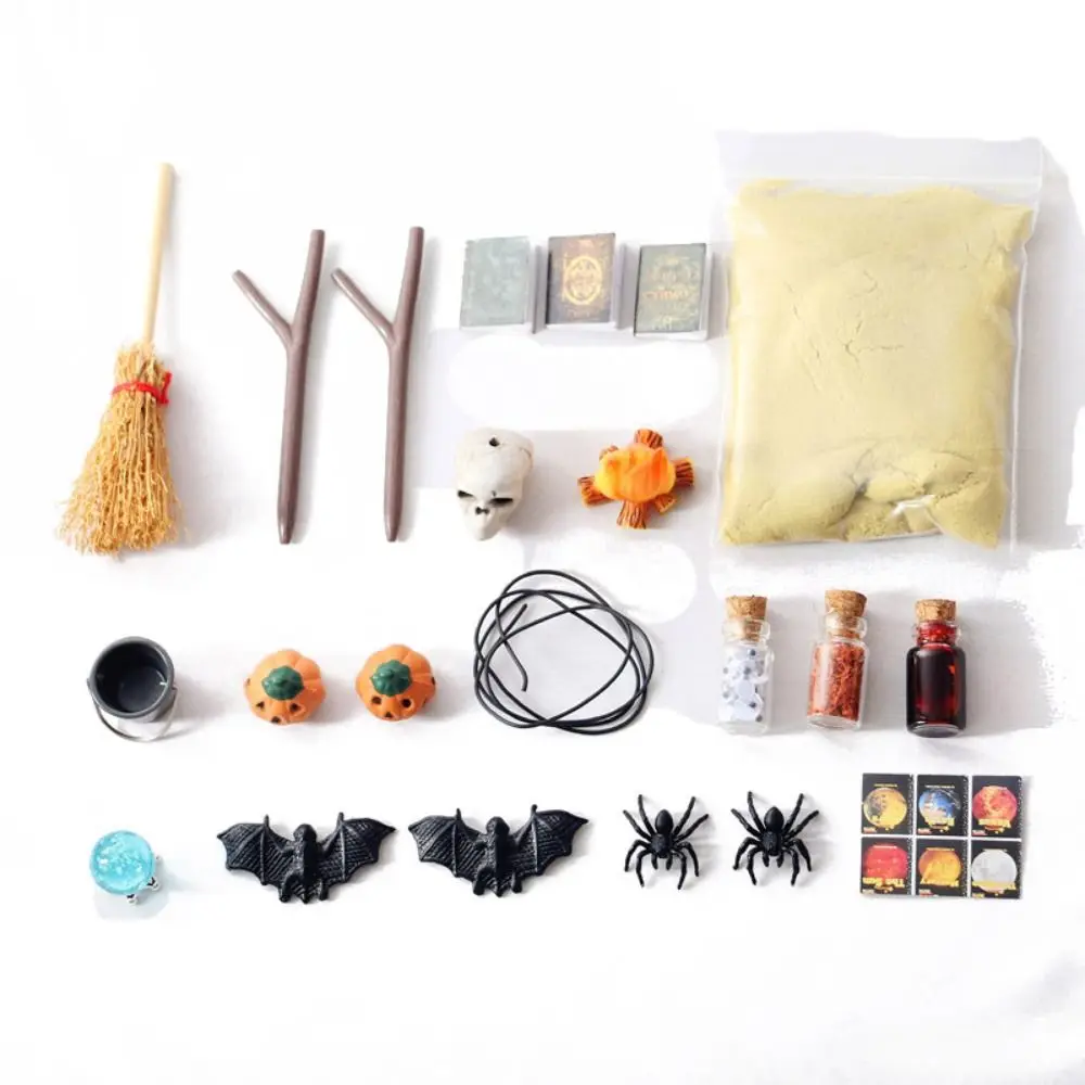 

1/6 1/12 кукольный домик, набор игрушек ужасов, DIY орнамент, миниатюрное украшение на Хэллоуин, праздничное украшение, волшебные аксессуары для книг