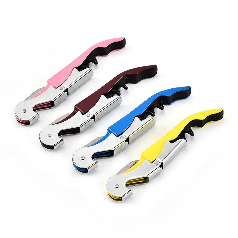 

200Pcs 3 In 1 Multifunction Manual Red Wine Bottle Opener With Full Metal Handle Corkscrew Wine