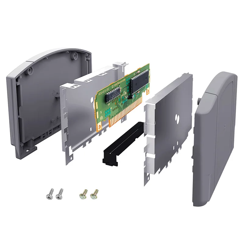 Guscio di ricambio per carte da gioco per custodia in plastica per cartucce di gioco N64 versione USA UE