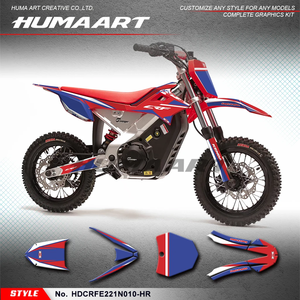

HUMAART Graphics Decal Kit Durable Vinyl for Honda CRF-E2 / CRF E2 2021 2022 2023 2024 2025, HDCRFE221N010-HR