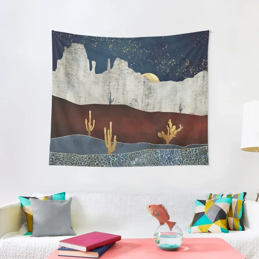 

Moonlit Desert Tapestry Funny Bedrooms Decor Wall Hanging Decor Tapestry
