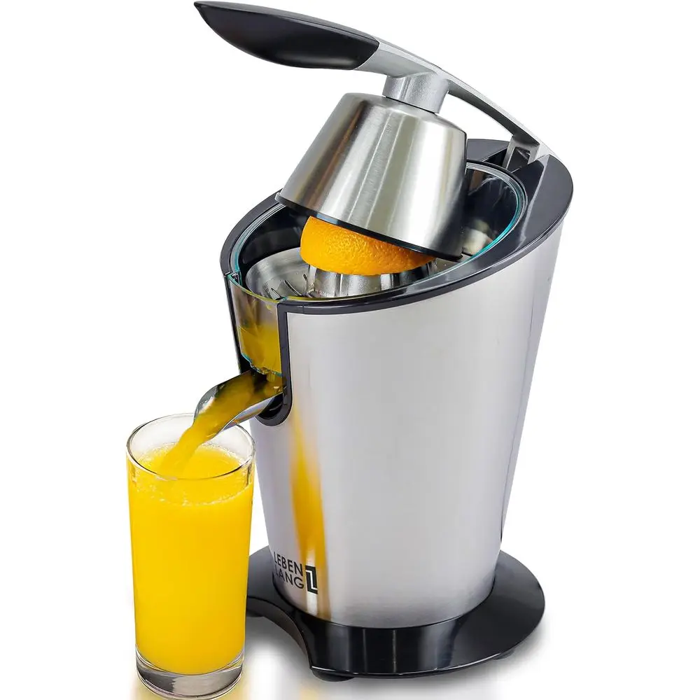 

Electric Citrus Juicer with High Juice Yield | Orange Juicer Squeezer 200W + 2 Cones