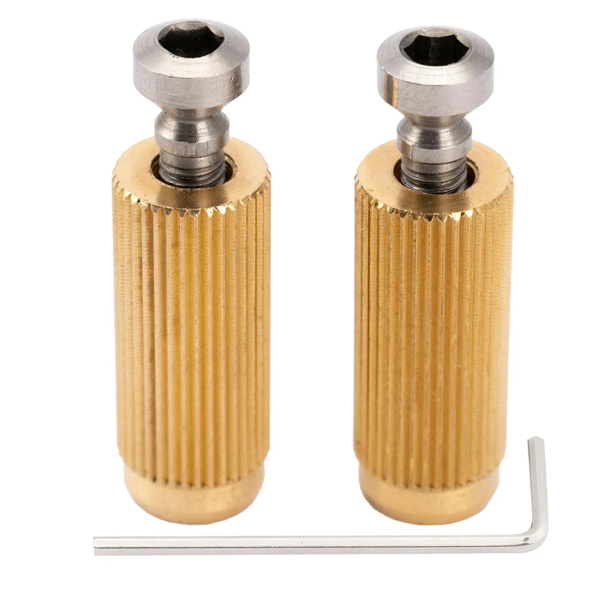 Wilkinson WV2 WVP2 Tremolo Bridge Mounting Insert and Stud, Original Color (Set of 2)