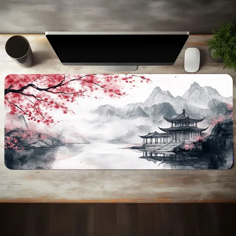 mouse-pad-gamer-com-estampa-de-flor-de-cerejeira-em-tinta-chinesa-grande-tapete-de-mesa-antiderrapante-com-estampa-de-pavilhao-na-montanha-para-gamers