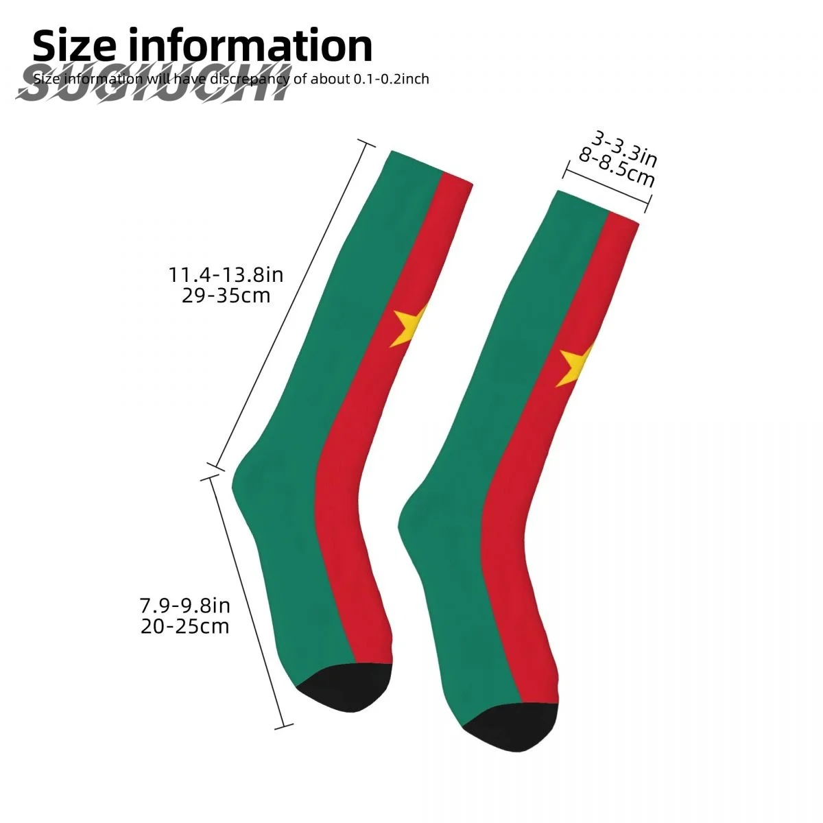 Cameroon Vlag Polyester 3d Bedrukte Sokken Voor Mannen Vrouwen Casual Hoge Kwaliteit Kawaii Sokken Straat Skateboard Sokken