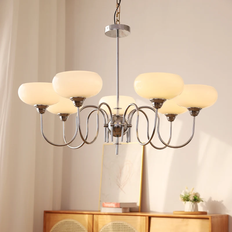 SANDYHA Nordic Cloud Pendant Light Adjustable Suspension Rods Living Room Bedroom Restaurant Decor Modern Lighting