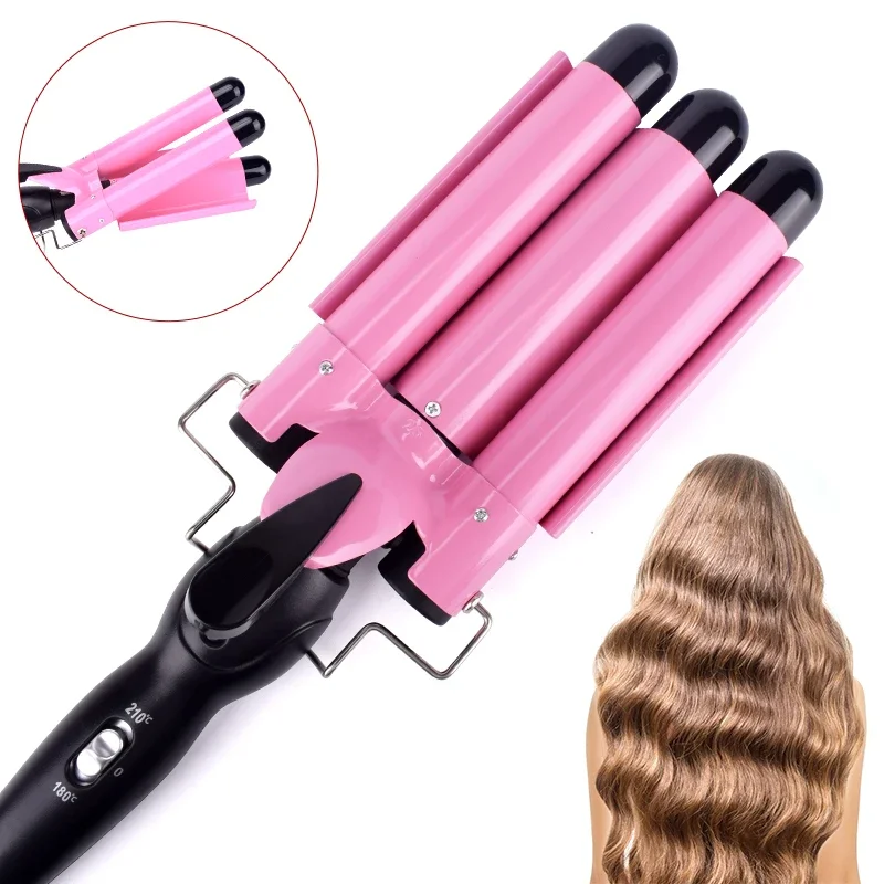 Professional Curling Iron Ceramic Triple Barrel Hair Curler Irons Hair Wave Waver Styling Tools Hair Styler Wand For Women