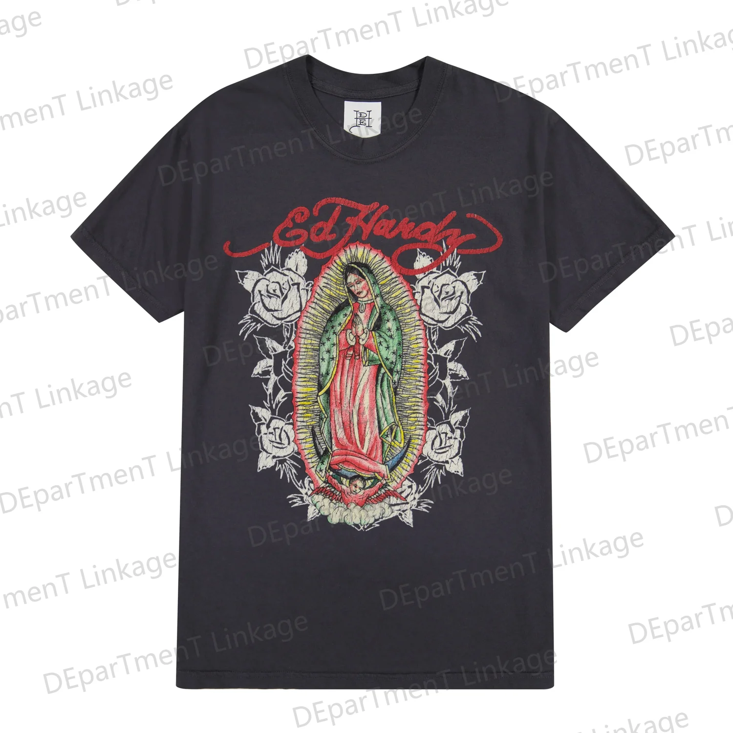 New Arriavl Mary Tee Tattoo T-shirt High Quality Cotton Streetwear Harajuku Cotton Casual Punk Short Sleeve Tshirt Tops