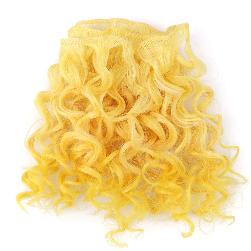 1 pz di alta qualità vite estensioni dei capelli ricci per tutte le bambole parrucche dei capelli fai da te fibra resistente al calore trame dei capelli accessori giocattoli Decor