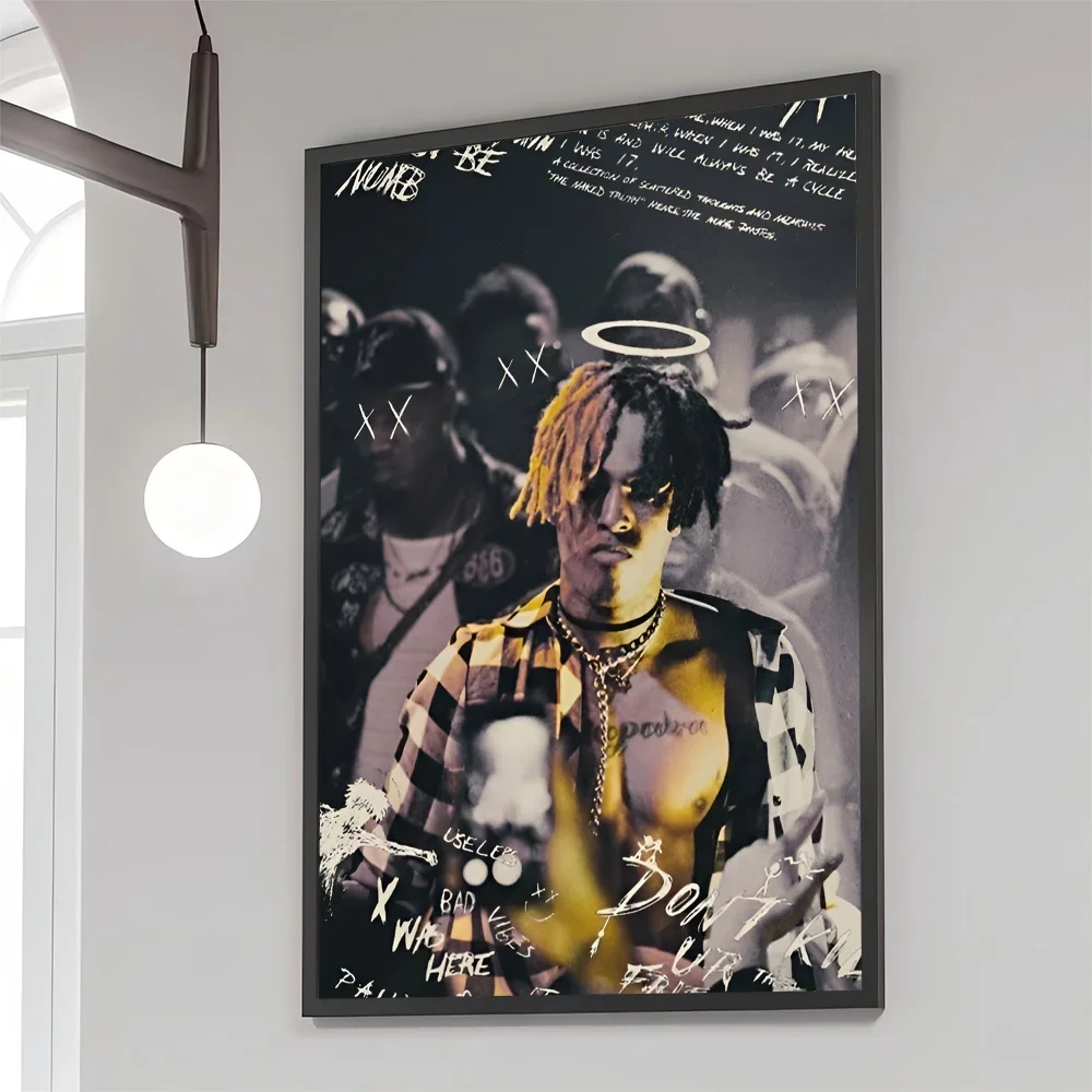 1PC 1PC XXXTentacions 17 Rapper Poster Movie Sticky Posters Retro Kraft Paper Sticker Room Bar Cafe Aesthetic Art Wall Painting