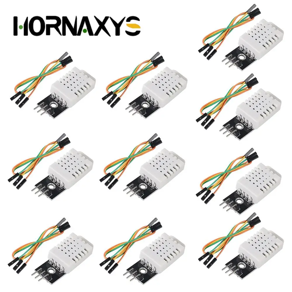 1-10PCS DHT22 Digital Temperature and Humidity Sensor AM2302 Module+PCB with Cable For Arduino