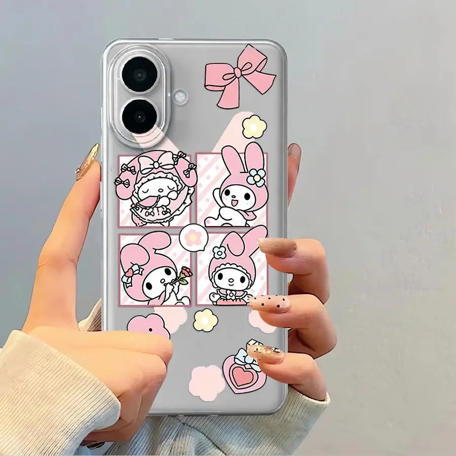 Cute Sanrio Melody Case for Samsung Galaxy A34 A35 A14 A16 A25 A51 A54 A15 A56 A50 A52 A31 A55 A23 A26 A24 A36 A27 A33 A52 Phone