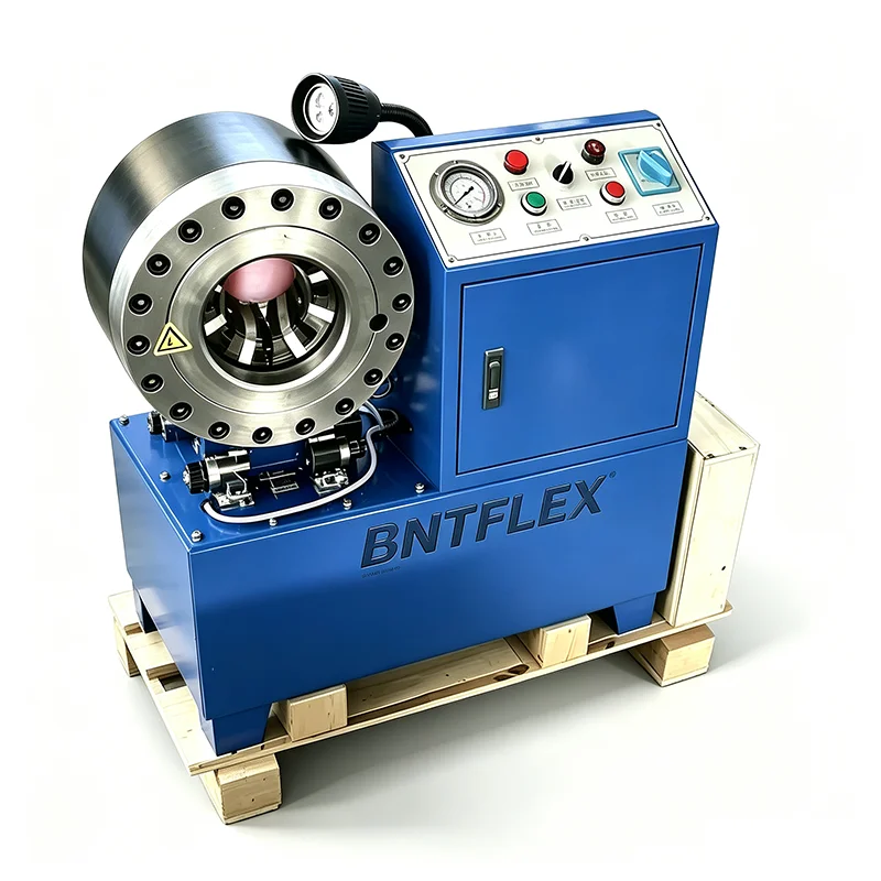 CE-Proven BNT68A Hydraulic Hose Crimping Machine with Fast Change Dies Tool 1/8' to 2' 4SP R12 - Industrial Strength