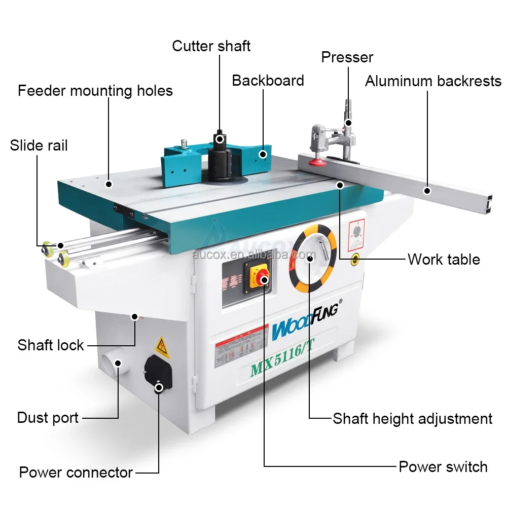 

Single Spindle Woodworking Milling Machine Mx5116/T Wood Moulder