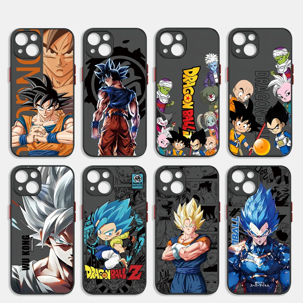 Phone Case For Samsung Galaxy S25 S24 S23 S22 S21 S20 S10 FE Note20 Plus Ultra Lite 5G Back Cover Cool Goku Anime Dragons Balls