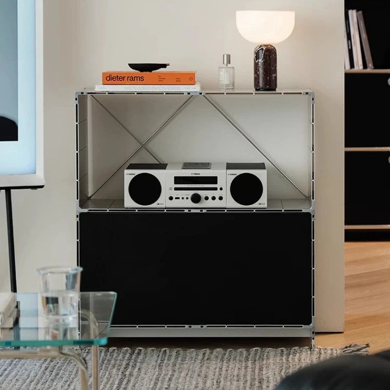 

Modular combination cabinet Household sofa side Aluminum alloy storage storage