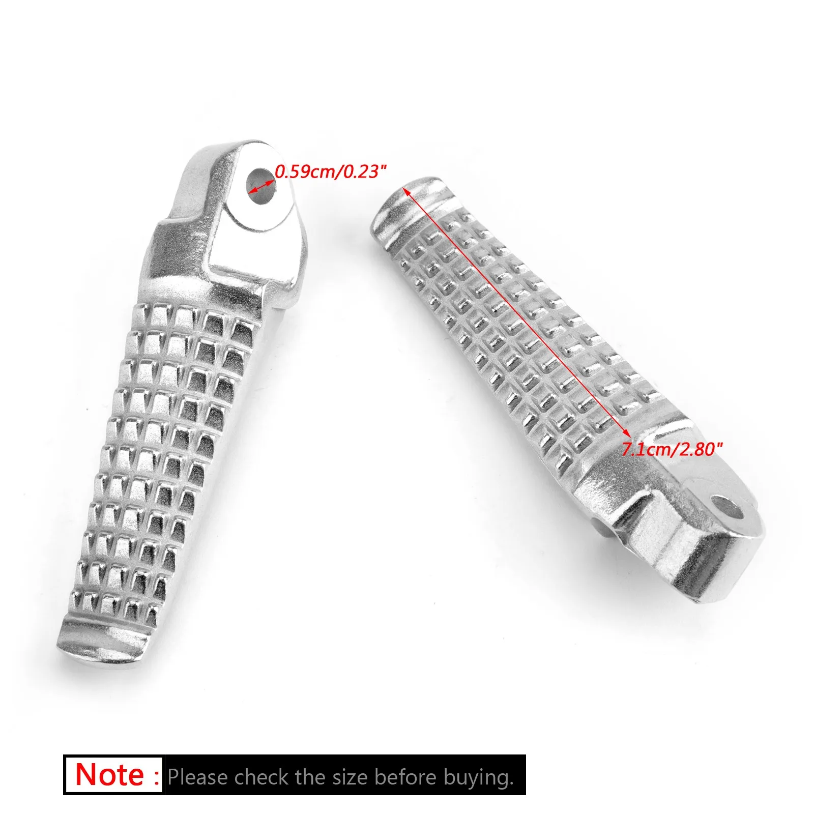 Artudatech Rear Foot Peg Footrest For Suzuki GSXR600 GSXR 750 1000 SV650 1000 TL1000 Silver