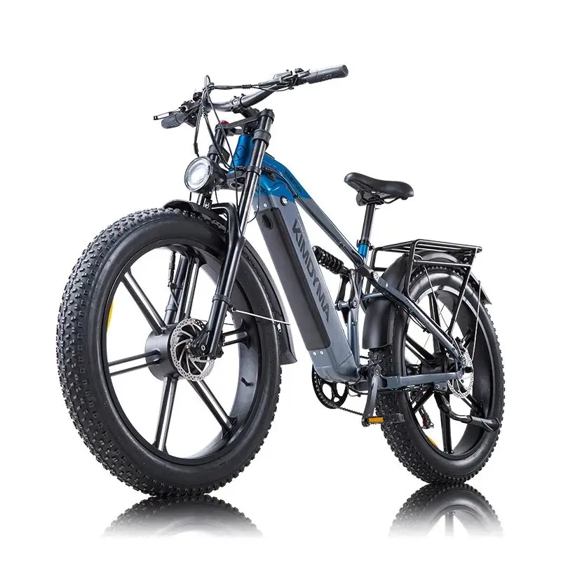 KIMDYMA K03 Hochleistungs-Elektrofahrrad mit Zwei Motoren, 48V20AH 960WH Abnehmbarer Akku, 27,5 Zoll Fettreifen Mountain Off-Road E-Bike
