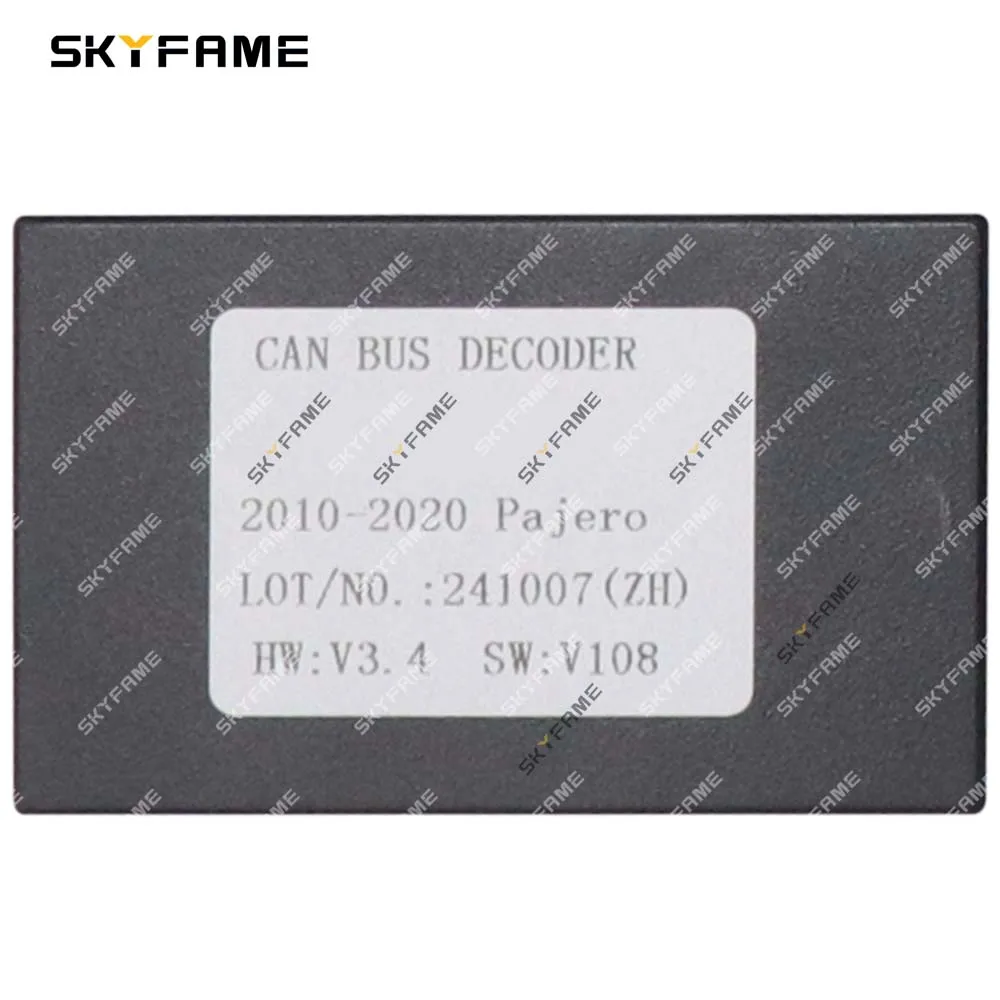 SKYFAME-Adaptador de arnés de cableado de 16 pines para coche, caja Canbus, decodificación, Cable de alimentación de Radio Android para Mitsubishi Pajero
