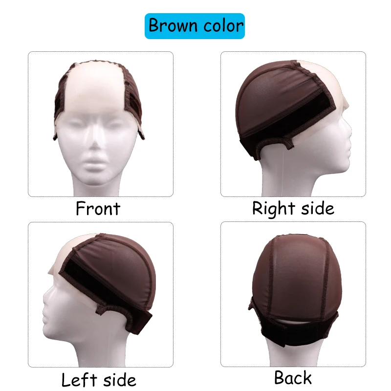 2Pcs Adjustable Lace Wig Cap With Grip Headband 4X5 Lace Wig Caps No Slip Wig Gripper For Keeping Wigs In Place Mesh Dome Cap