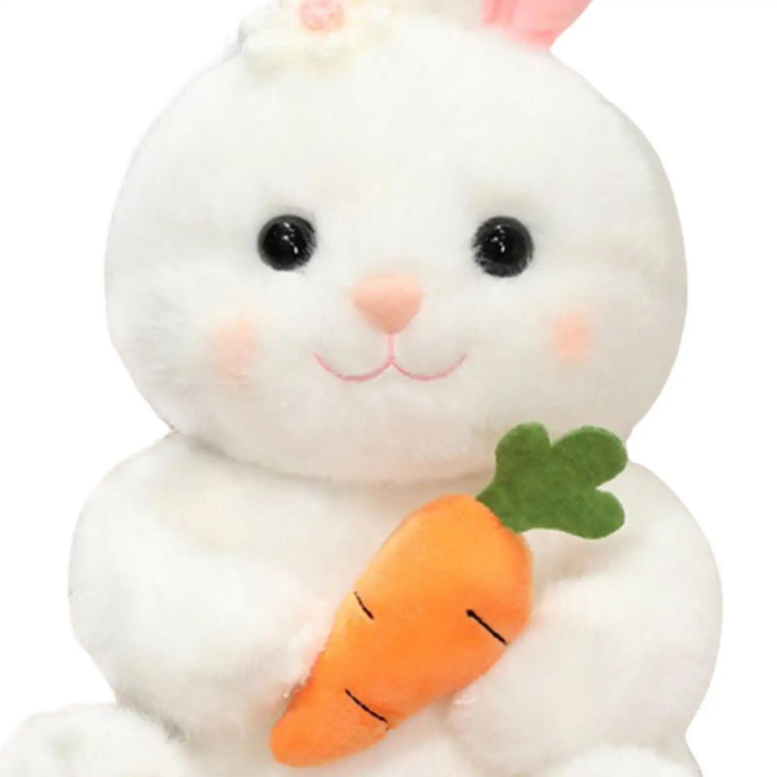 Rabbit Plush Toy with Carrot,Cute,Companion,Rabbit Doll,Stuffed Toy for Baskets Filler Home Decoration Gift for Kids Girls