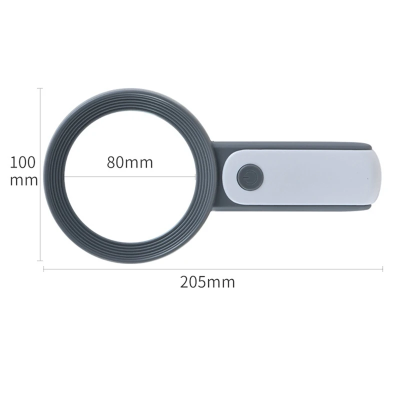 Illuminated Handheld Magnifier 30X 18 LED Illuminated Magnifier Suitable For Elderly People Reading