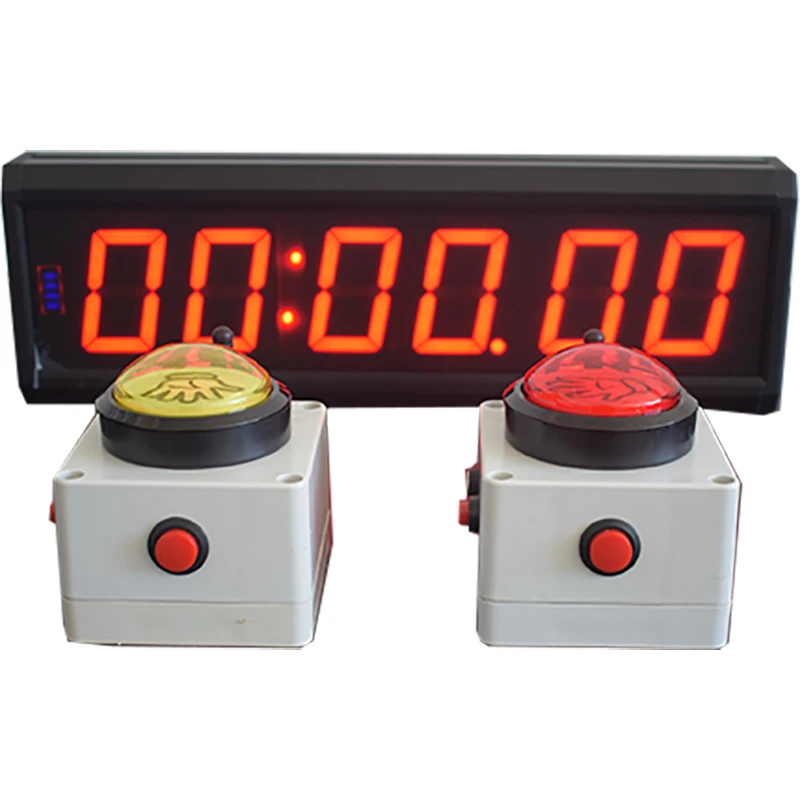 Double beat timer Competition special timer Rock climbing stopwatch Electronic clock Hand beat Double button single-sided timer