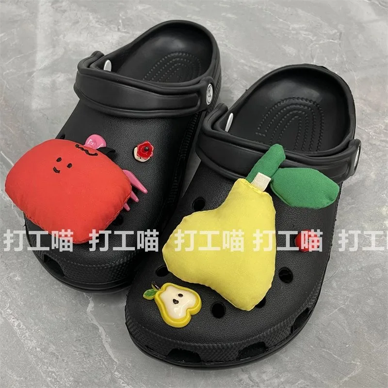 

New Fashion Fruit Shoe Charms for Crocs Women Shoe Decorations for Pins Sandal Accessories Clog Buckle Cute Shoe Charms