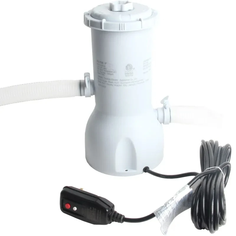 110V GFCI Plug Above‑Ground Pool Filter Pump, Swimming Pool Cleaning Equipment Accessories