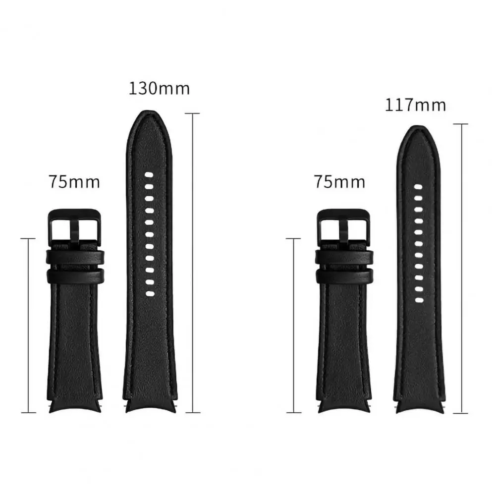 Stylish Wrist Strap Faux Leather Watchband Eco-friendly Easy Installation Watch Band Strap Replacement