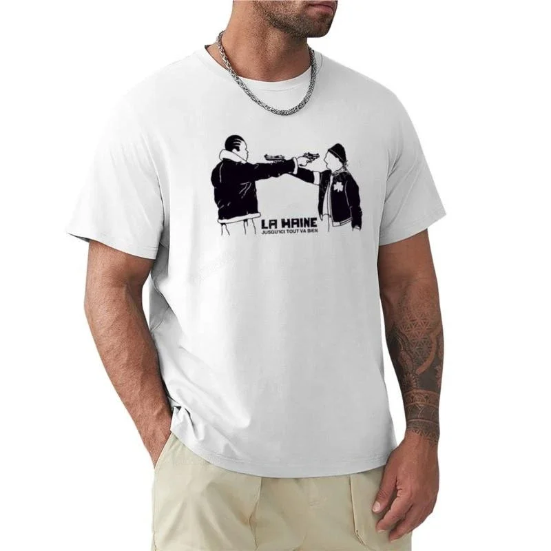 

plain t-shirt cat cute tops tshirts for men summer t-shirt for man cotton la haine COTTON streetwear