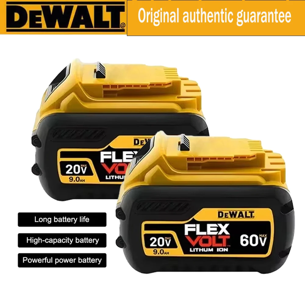 Dewalt 20V 60V 9.0Ah rechargeable battery,BDC112 charger, original Dewalt 220V DCB206, DCB205, DCB200, DCB609 power tool battery