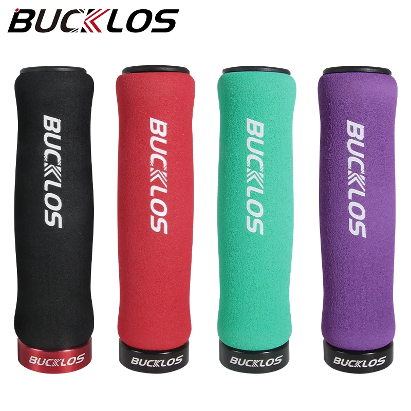 BUCKLOS Bike Grips Soft Sponge Mountain Bike Grip Comfortable Folding Bicycle Grips Shock-absorption MTB Cuffs Bicycle Handle