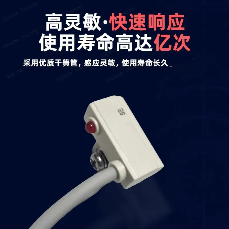 Cylinder Magnetic Switch Sensor Electronic Reed Reed Two-wire Magnetic Control Proximity Switch