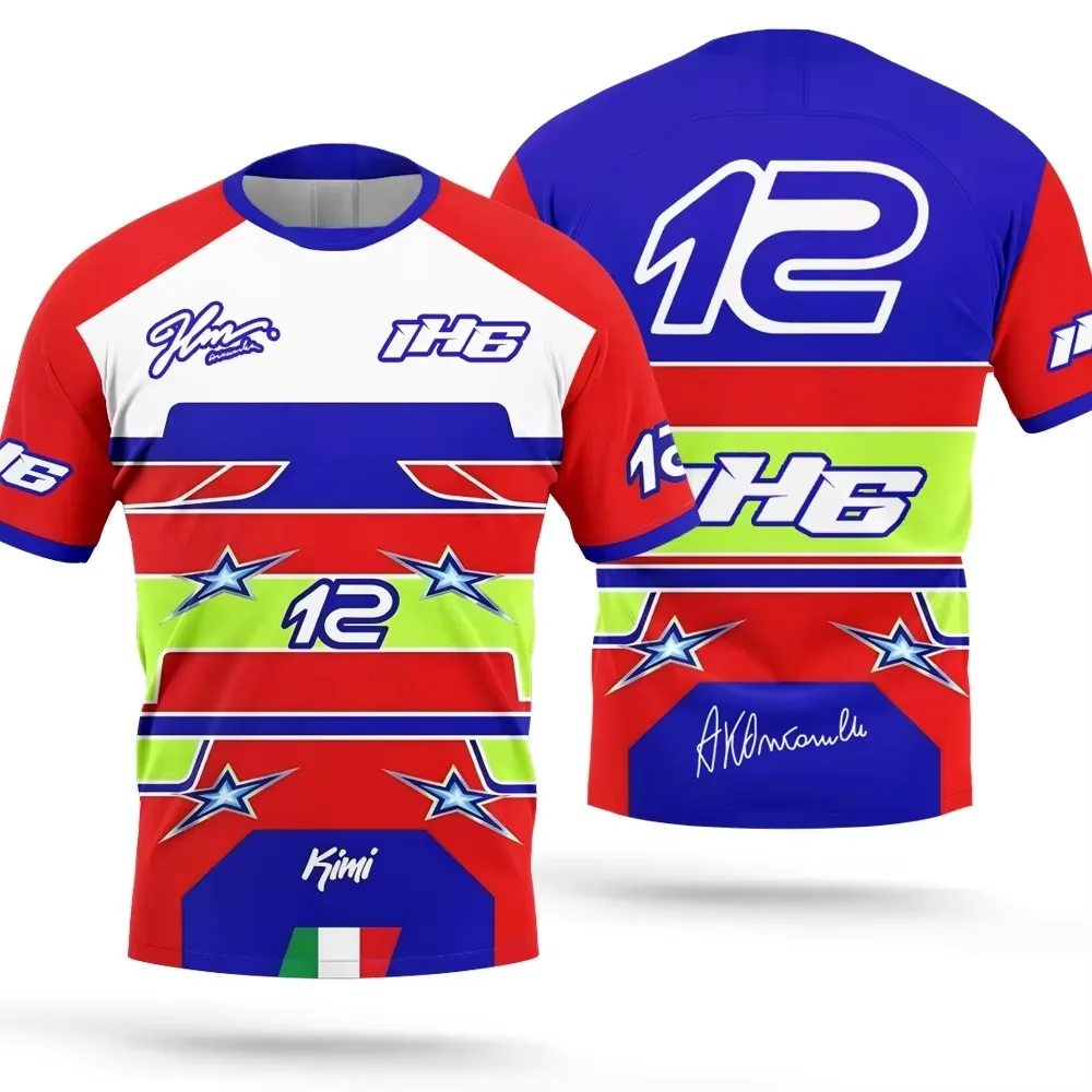 Kimi Antonelli 12# Racing Jersey T-shirt 2026 Quick-dry Outdoor Sport Racing Suit Training Breathable Sweatshirt Family Matching