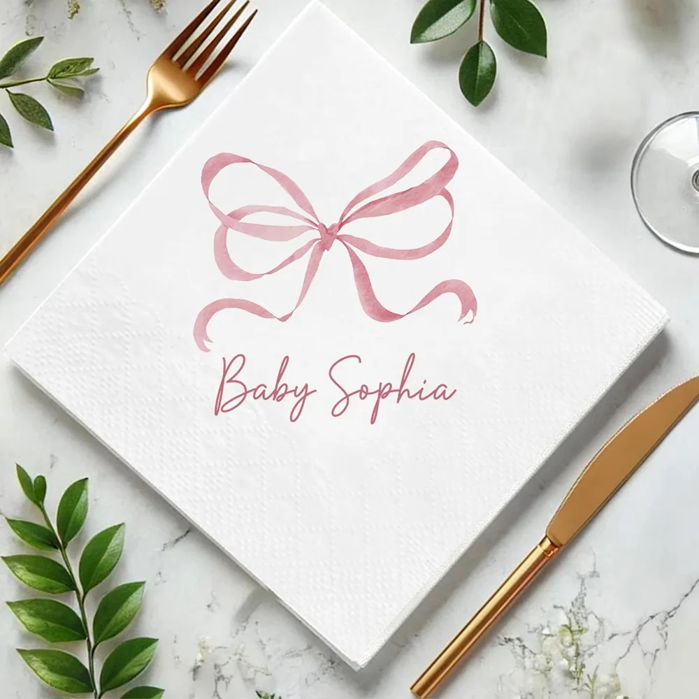 شخصية 20 ورقة استحمام الطفل الحلوى المناديل مع اسم الجنس تكشف منضدية ملحق ديكور المناديل إعداد الوليد