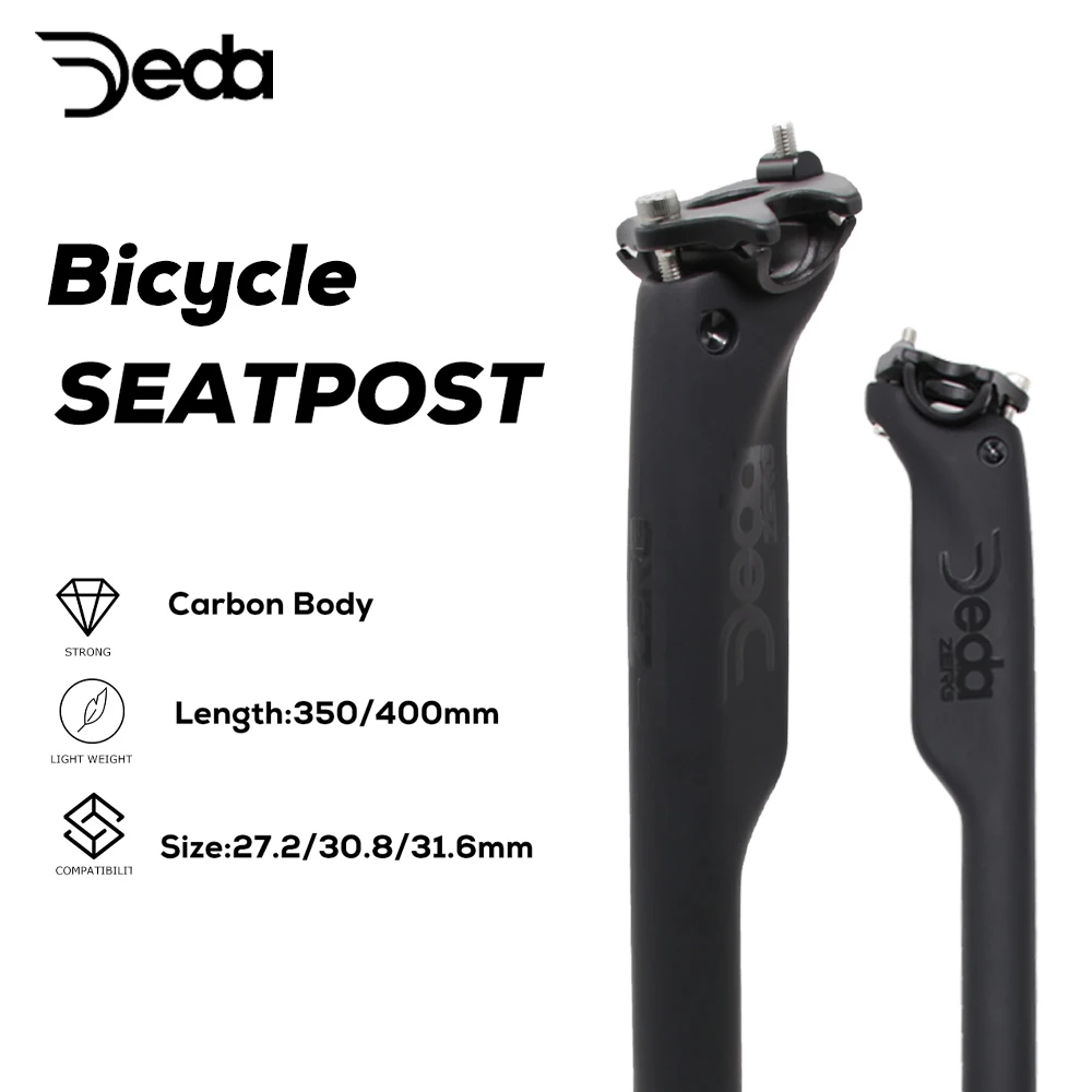 

Подседельный штырь из углеродного волокна DEDA для шоссейного/MTB, длина трубки сиденья велосипеда 350/400 мм, матовый, 27,2/30,8/31,6 мм, часть велосипеда