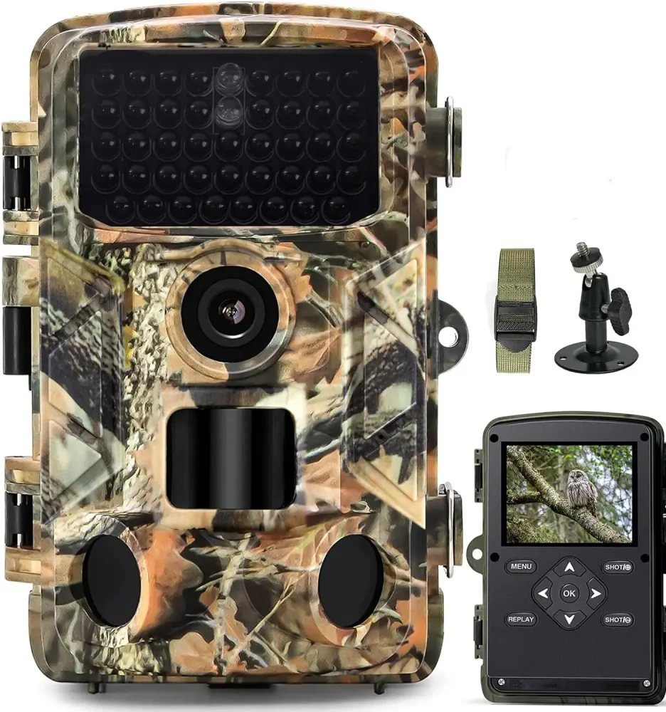 Solar 2600mah Powered Night Vision Trail Camera 24MP 1080P Hunting 0.3s Trigger Time Trail Camera Wildlife Monitoring  Hunting