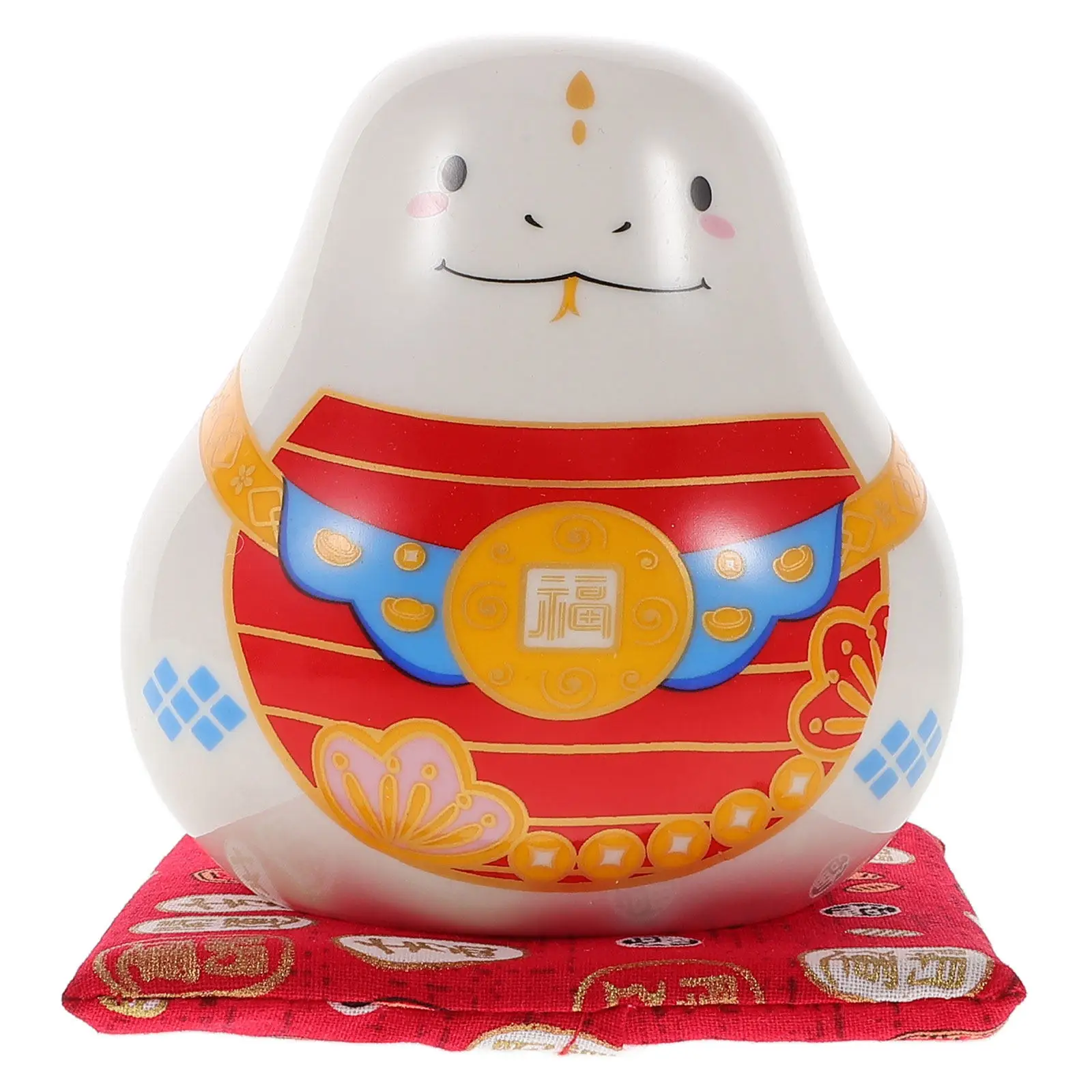 

Керамическая копилка в форме животного для декора: китайская змея, украшение для сбережений