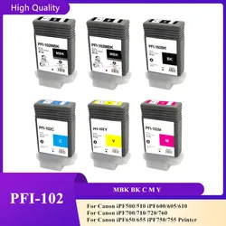 PFI 102 PFI-102 PFI102 Ink Cartridge for Canon iPF500/510 iPF600/605/610 iPF700/710/720/760 iPF650/655 iPF750/755 Printer