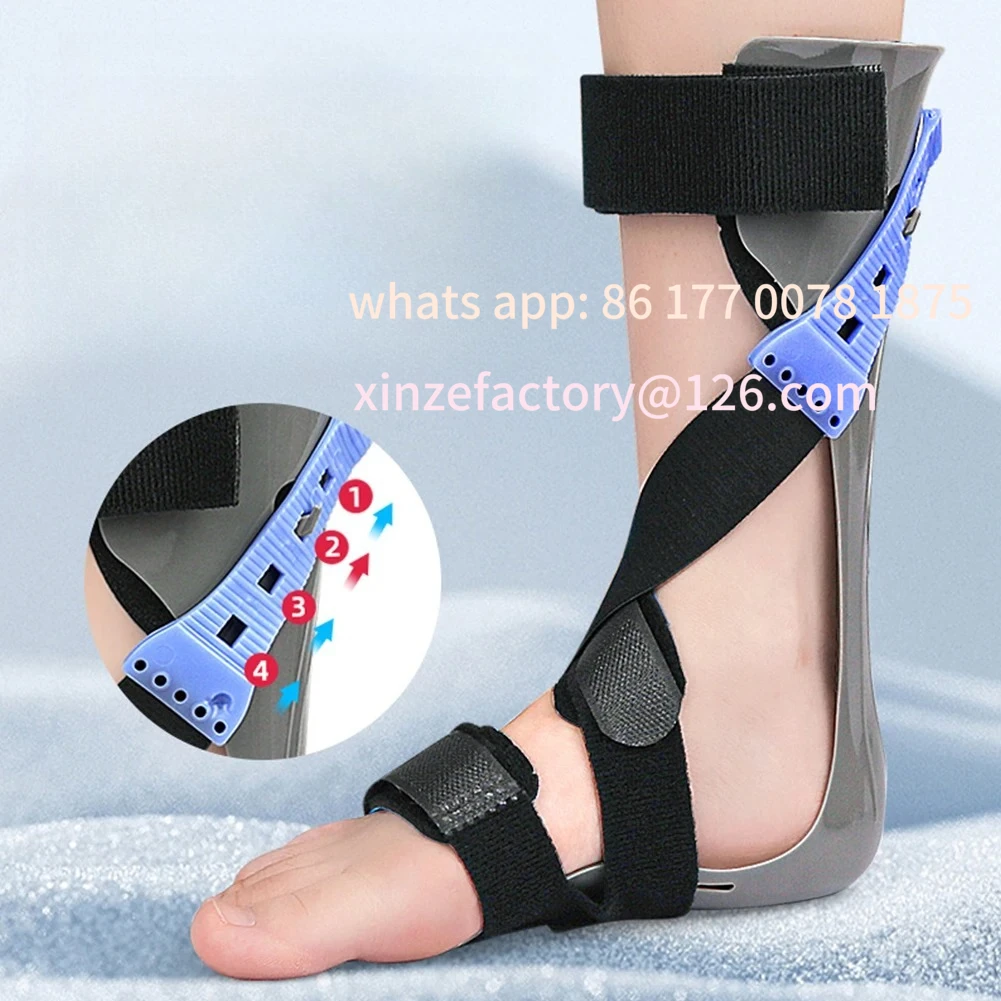 Customizable Adjustable Foot Drop Brace Ankle Orthosis Medical Afo Walking with Shoes for Stroke Hemiplegia Foot Suppor