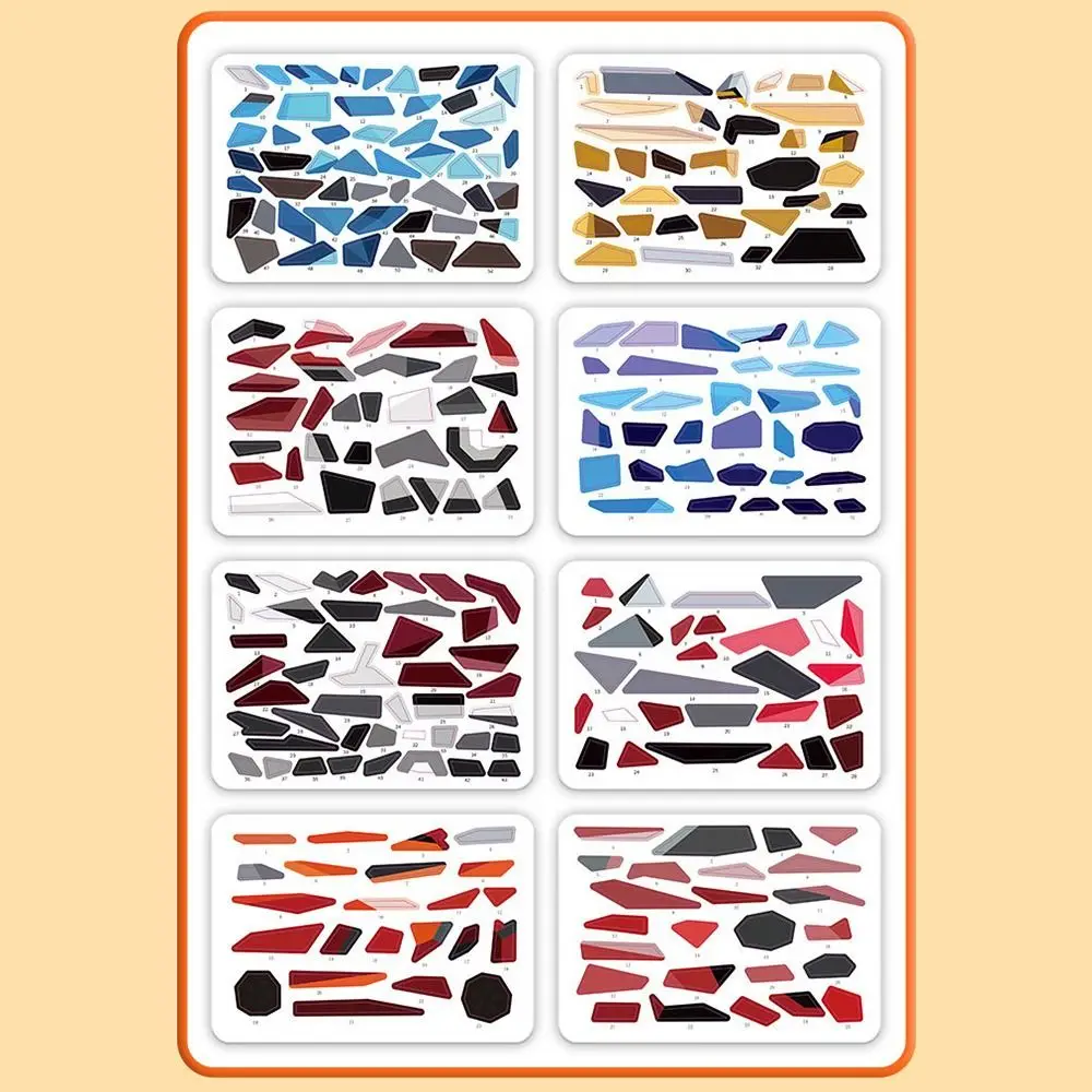 جديد 3D هندسية الكولاج ملصق كتاب تنوعا الحيوانات اليدوية ملصق DIY ملصقات الأميرة الأطفال #1