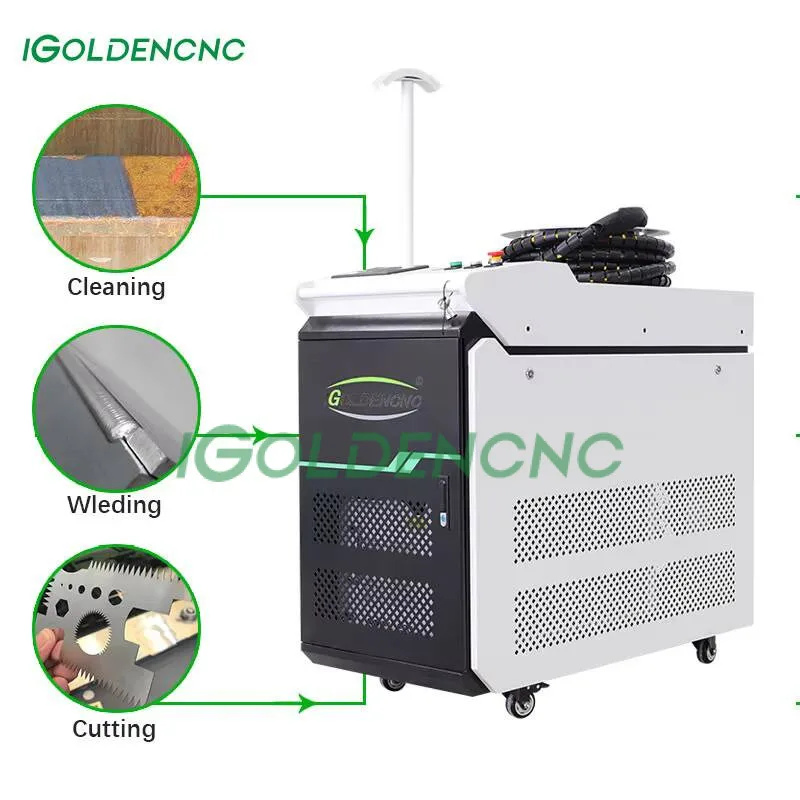 3000W Laser Welding Machine And Laser Cleaning And Cutting Machine With 1000W Three In One