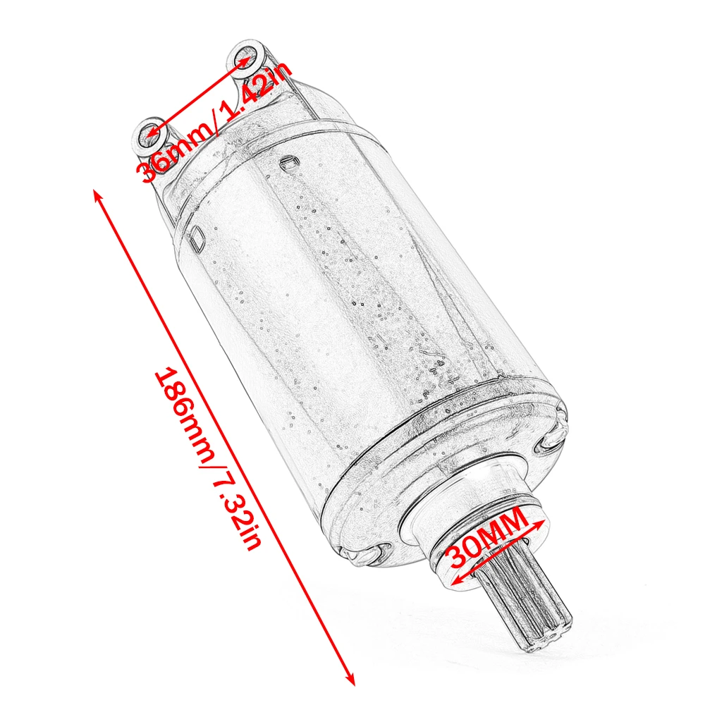 Starter Motor For Triumph Speed Triple 1050 1050R 1050S / Tiger 1050 SE / Tiger Sport 1050 1215 T1311114 T1229901 T1318008