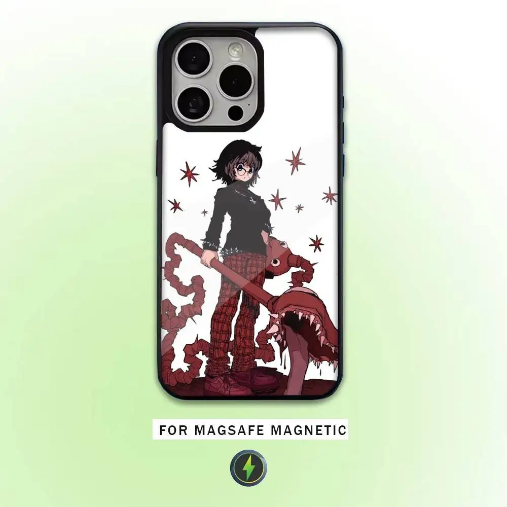 H-Hunter S-Shizuku Anime Handyhülle für iPhone17,16,15,14,13,12,11 Plus, Pro Max Magnetisches Magsafe Wireless Charging