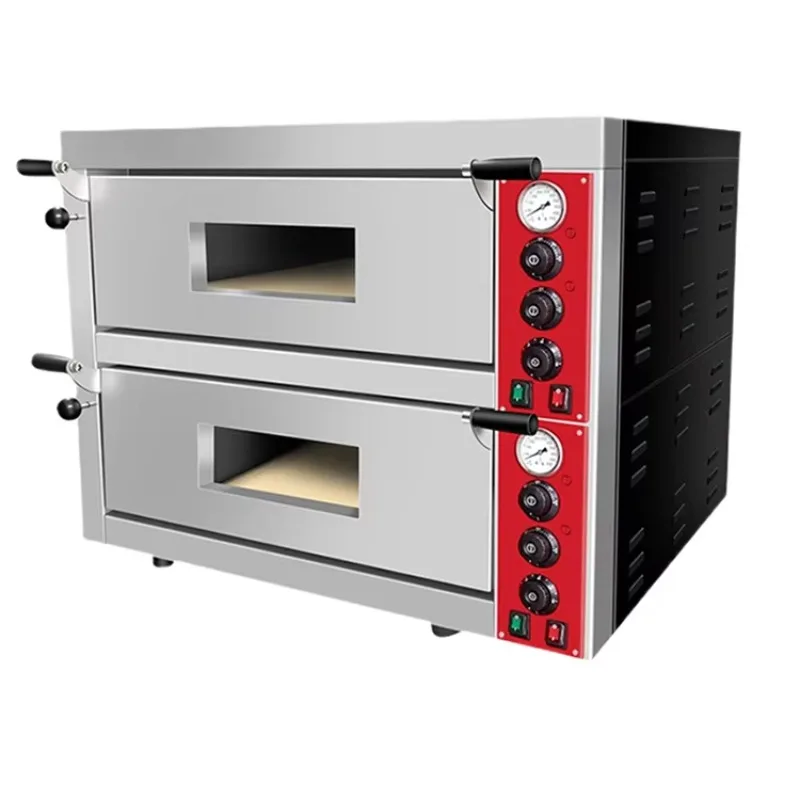 

Professional 500 Degree 2 Decks Pizza Oven Electric Commercial Kitchen Bread Bakery Horno Single Stainless Steel SY 10000
